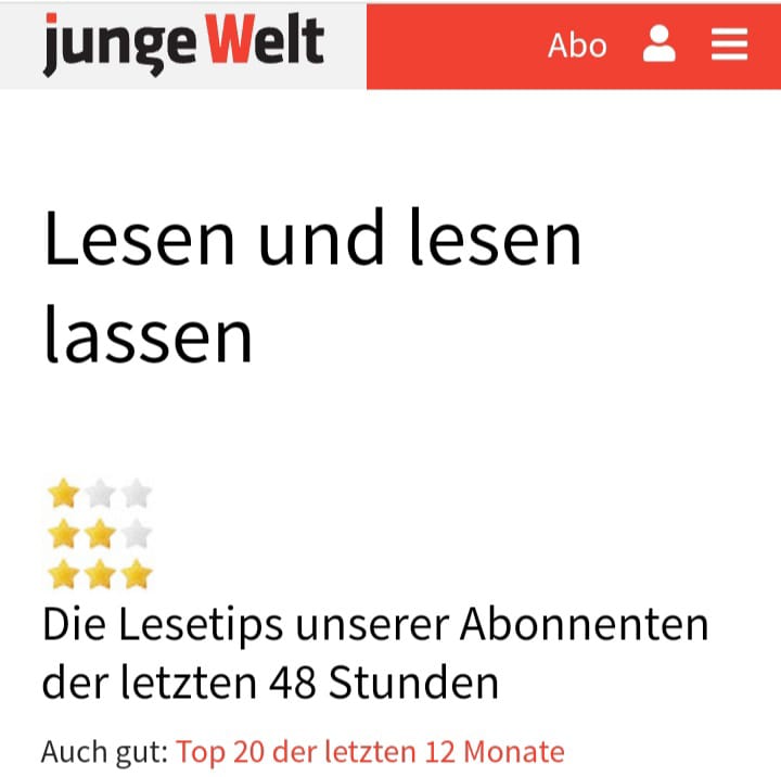 Zeitung : junge Welt am 20.06.2023